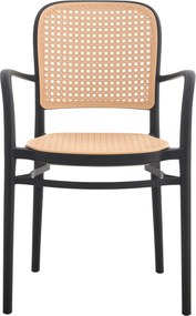 ΠΟΛΥΘΡΟΝΑ ΠΟΛΥΠΡΟΠΥΛΕΝΙΟΥ FLOW HM5938.02 ΜΑΥΡΗ ΚΑΙ ΜΠΕΖ 56x52,5x85,5Υεκ.