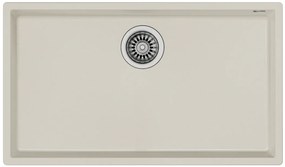 Teka Square 72.40 TG Bright Cream Υποκαθήμενος Γρανιτένιος Νεροχύτης 80 cm