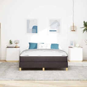 vidaXL Κρεβάτι με ελατήρια Καφέ 140 x 200 cm