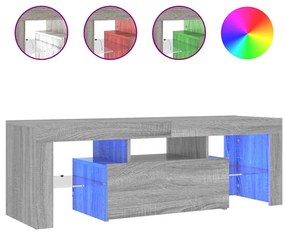 vidaXL Έπιπλο Τηλεόρασης με LED Γκρι Sonoma 120x35x40 εκ.