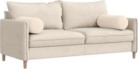 vidaXL Μαξιλάρια Στήριγμα 2 pcs Μπεζ Ø 25 x 70 cm Ύφασμα Μικροΐνας