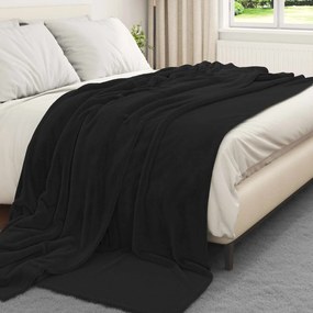 vidaXL Ριχτάρια 6 pcs Μαύρο 220 x 240 cm Μαλλί