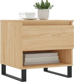 vidaXL Τραπέζια Σαλονιού 2 τεμ. Sonoma Δρυς 50x46x50 εκ. Επεξεργ. Ξύλο
