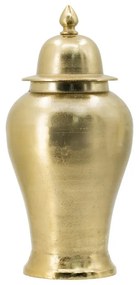 Artekko Trophy Διακοσμητικό Βάζο/Δοχείο με Καπάκι Αλουμίνιο Χρυσό (25x25x53)cm Artekko 44965