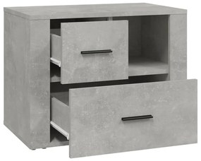 vidaXL Κομοδίνο Γκρι Σκυρ. 60x36x45 εκ. από Επεξεργασμένο Ξύλο