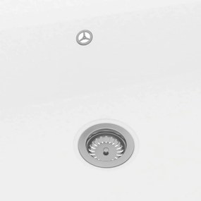 vidaXL Σιντρινο κουζίνας Λευκό 79 x 50 x 31 εκ. Γρανίτης