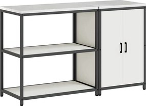 vidaXL Σετ Αποθήκευσης Κουζίνας HATTEM 2 pcs Λευκό
