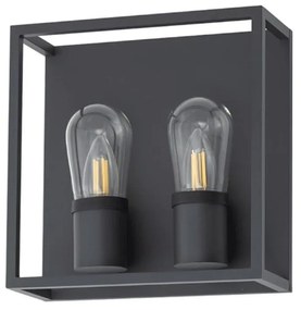 Φωτιστικό Τοίχου - Απλίκα Margot 10503 25x12,5x25cm 2xE14 6W Graphite Nowodvorski