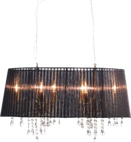 Φωτιστικό Οροφής Πολύφωτο Aca Alice 2P800BK Black