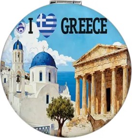 Καθρέπτης τσέπης Souvenir - Σετ 12pcs - Greece - 7*7*3cm - 871837