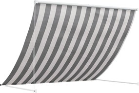 vidaXL Αντιανεμικό Γκρι και Λευκό 250 x 150 cm