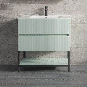 Furnibath K 81 - Βάση Επιπλου με Συρταρια και Ραφι 81x46 - 8100