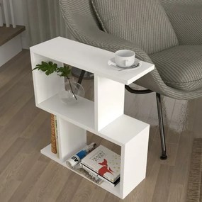 Stewehome Βοηθητικό Τραπεζάκι Karinus Λευκό 50x17.5x55.4 cm