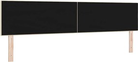 vidaXL LED κεφαλάρι με φώτα λωρίδας LED Κρεμ 200 cm Πολυεστέρας