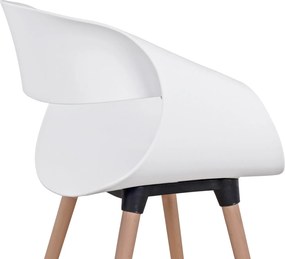 ΣΕΤ ΤΡΑΠΕΖΑΡΙΑΣ 5ΤΜΧ MAGGIE HM21186 MDF TOP &amp; ΠΟΛΥΠΡΟΠΥΛΕΝΙΟ ΣΕ ΛΕΥΚΟ ΧΡΩΜΑ