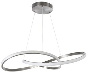 Φωτιστικό Οροφής Με Τηλεχειριστήριο Dexter 60915 Φ73cm Dim Led 10080lm 90W Nickel GloboStar