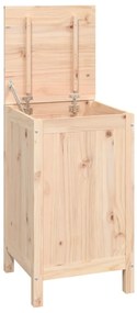 vidaXL Καλάθι Απλύτων 44 x 44 x 76 εκ. από Μασίφ Ξύλο Πεύκου