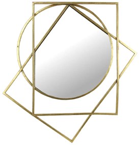 Καθρέπτης ArteLibre Χρυσό Μέταλλο 63x3x73cm