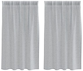 vidaXL Κουρτίνες 2 pcs Σκούρο γκρι 140 x 140 εκ. Πολυεστέρας