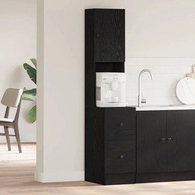 vidaXL Ντουλάπι κουζίνας με συρτάρι Μαύρη δρυς Επεξεργασμένο ξύλο