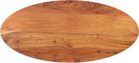 vidaXL Επιφάνεια Τραπεζιού Οβάλ 120x60x2,5 εκ. Μασίφ Ξύλο Ακακίας