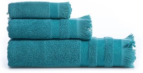 Πετσέτες Honor (Σετ 3τμχ) Petrol Nef-Nef Homeware Towels Set 70x140cm 100% Βαμβάκι