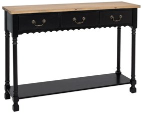 Κονσόλα 89003 120x33x83cm Natural-Black
