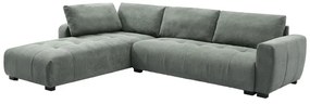 Intrahome Γωνιακός καναπές Gianco Intrahome αναστρέψιμος ύφασμα σε μέντα απόχρωση 298x208x85εκ | SKU: INTRAPA-185111161