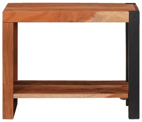 vidaXL Βιβλιοθήκη Καφέ, Μαύρο 50 x 30 x 40 εκ. Στερεό Ξύλο Ακακίας