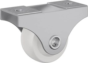 vidaXL Τροχίσκος 2 pcs Λευκό 42 x 11,5 x 29 mm Σίδερο