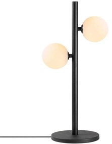 Φωτιστικό Επιτραπέζιο Domino 942FLG1809 26x18x52cm 2xG9 10W Black-White Opviq
