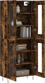 vidaXL Ντουλάπι Καπνιστή Δρυς 69,5x34x180 εκ. από Επεξεργασμένο Ξύλο