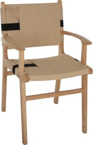 ΠΟΛΥΘΡΟΝΑ BAND RUBBERWOOD ΚΑΙ ΣΧΟΙΝΙ 62,5x60x88Yεκ.HM9324.01