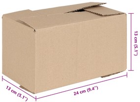 vidaXL κουτί πτυσσόμενο  50 τμχ 24x13x13 cm Χαρτόνι