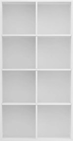vidaXL Ραφιέρα/Βιβλιοθήκη Λευκή 66 x 30 x 130 εκ. από Επεξ. Ξύλο