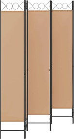 vidaXL Διαχωριστικό Δωματίου 6-Πάνελ Μπεζ 240 x 220 cm Ύφασμα