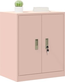 vidaXL Ντουλάπι αποθήκευσης Ροζ 60 x 40 x 70 εκ. Ατσάλι