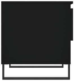 Τραπεζάκια Σαλονιού 2 τεμ. Μαύρα 50x46x50 εκ Επεξεργασμένο Ξύλο - Μαύρο
