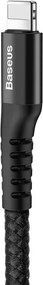 Baseus Καλώδιο Lightning Fish Eye Spring MFI 2A 1m (Μαύρο)