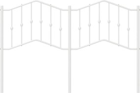 vidaXL Ανταλλακτικό κεφαλάρι Λευκό 135 εκ. Μεταλλικό