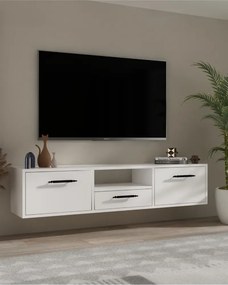 Stewehome Μοντέρνο επιτοίχιο έπιπλο τηλεόρασης 140x30x30 cm