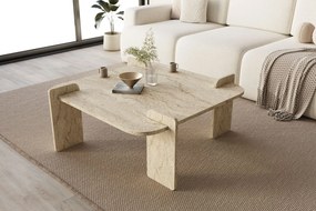 Τραπεζάκι Σαλονιού Τραβερτίνη SASA 90x90x35