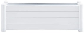 Ζαρντινιέρα Υπερυψωμένη Λευκή 100 x 43 x 35 εκ. Πολυπροπυλένιο - Λευκό