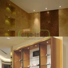 Σποτ κινητό αλουμινίου για λάμπες GU10 230V σε λευκό χρώμα