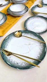 Dinner Set (24 Pieces) Albertus 24YT - White, Anthracite White
Anthracite