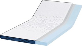 vidaXL Στρώμα επικάλυψης Λευκό 120 x 200 cm Ζακάρ ύφασμα