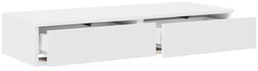vidaXL Συρτάρια Κρεβατιού Λευκά 75x36,5x16,5 εκ από Ξύλο