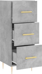 vidaXL Ντουλάπι Γκρι Σκυροδέματος 34,5x34x90 εκ. Επεξεργασμένο Ξύλο