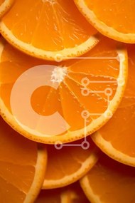 Σετ των 2 Intra Συλλεκτικό Ξύλινο Παζλ Plywood  4mm - Κοντινό πλάνο φέτες πορτοκαλιού Σε Ξύλινο Κουτί - Διαστάσεις: 10x10 cm – 25 κομμάτια