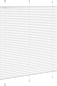 vidaXL Πλισέ περσίδα Λευκό 115x150 cm Πλάτος υφάσματος 114,4 cm